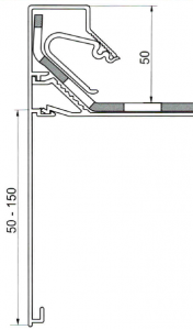 Flachdachabschlußprofil Serie T 3